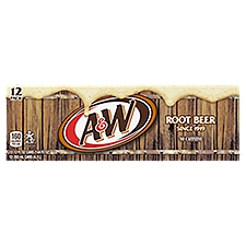 A&W Products Root Beer - 12 Pack Cans, 144 Fluid ounce