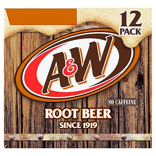 A&W Root Beer, 12 fl oz, 12 count