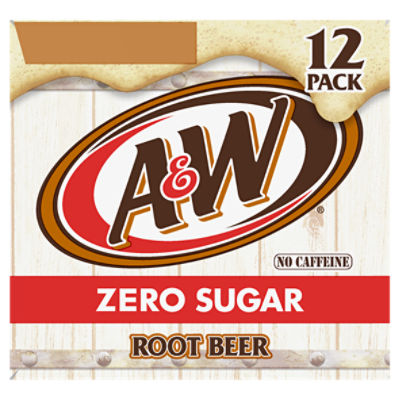 A&W Root Beer Soda, 12 fl oz cans (Pack of 12)