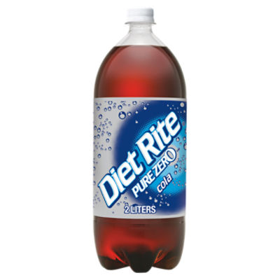 Diet Rite Pure Zero Cola, 2 Liters