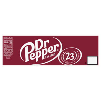 Dr Pepper Soda, 12 fl oz cans, 12 pack - ShopRite
