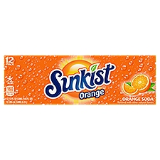 Sunkist Orange Soda, 12 fl oz, 12 count