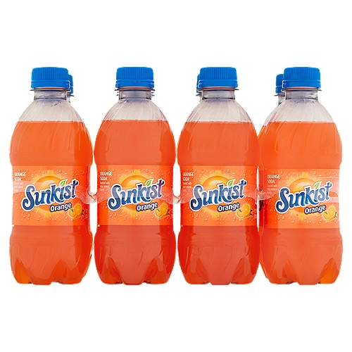 Sunkist Orange Soda, 12 fl oz, 8 count