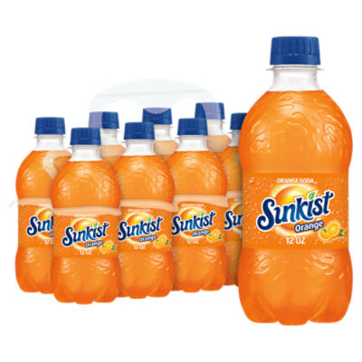 Sunkist Orange Soda, 12 fl oz, 8 count