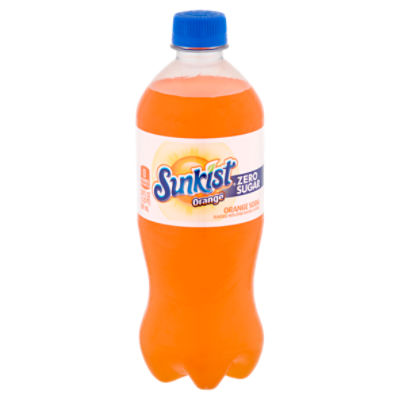 Sunkist Zero Sugar Orange Soda, 20 fl oz