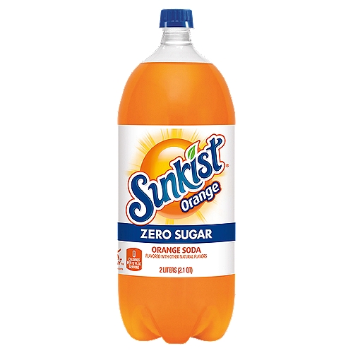 Sunkist Zero Sugar Orange Soda, 2 L
Soak up the taste of the sun with Sunkist Zero Sugar, beaming with bold, guilt-free orange flavor to satisfy your thirst. Enjoy Sunkist Zero Sugar Soda anytime or mix with ice cream for delicious orange floats. Gear up for good times with the bright taste of Sunkist Zero Sugar Soda. Sunkist is a registered trademark of Sunkist Growers, Inc., USA used under license by Dr Pepper/Seven Up, Inc. © 2021 Sunkist Growers, Inc. and Dr Pepper/Seven Up, Inc.