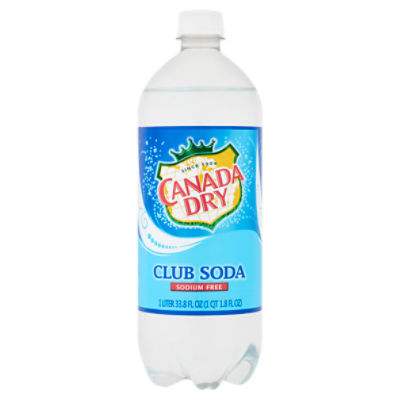 Canada Dry Club Soda, 1 liter