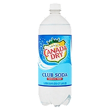 Canada Dry Club Soda - Single Bottle, 33.81 Fluid ounce