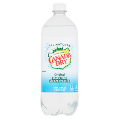 Canada Dry Original Sparkling Seltzer Water 1 Liter Bottle, 33.81 fl