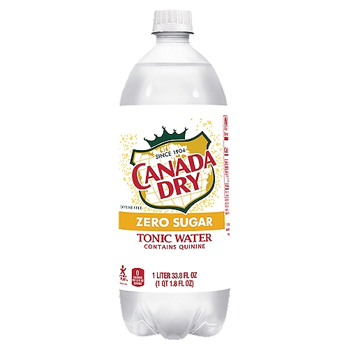 Canada Dry Zero Sugar Tonic Water, 33.8 fl oz