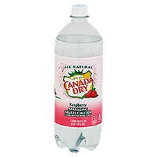 Canada Dry Raspberry Sparkling Seltzer Water - 1 Liter Bottle, 33.81 fl oz