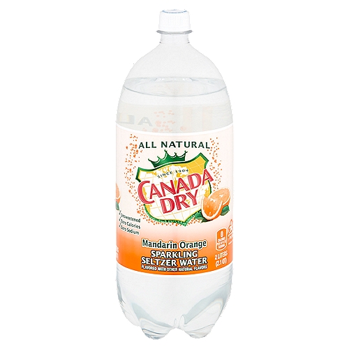 Canada Dry Mandarin Orange Sparkling Seltzer Water - 2 Liter, 67.6 fl oz