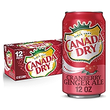 Canada Dry Cranberry Ginger Ale, 12 fl oz, 12 count