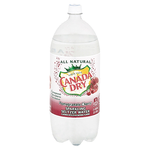 Canada Dry Pomegranate Cherry Sparkling Seltzer Water, 67.6 fl oz
