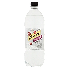 Schweppes Black Cherry Sparkling Seltzer Water, 1 liter