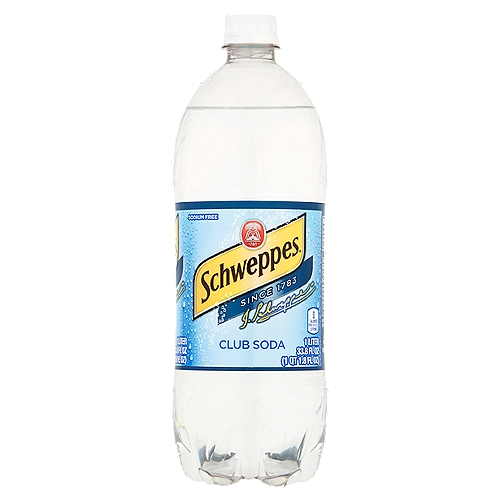 Schweppes Club Soda, 1 liter