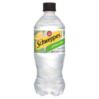 Schweppes Lemon Lime Sparkling Water Beverage, 20 fl oz