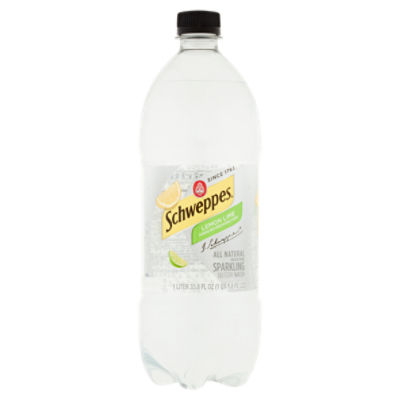 Schweppes Lemon Lime Sparkling Seltzer Water, 1 liter