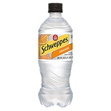 Schweppes Orange Sparkling Seltzer Water, 20 fl oz