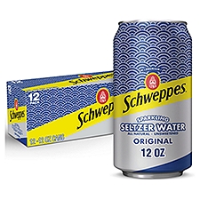Schweppes Original Sparkling Seltzer Water, 12 fl oz, 12 count