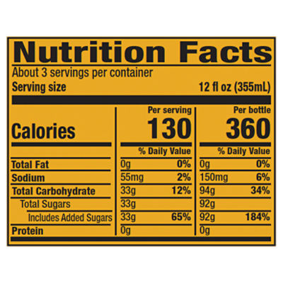 Schweppes - Varieties & Nutrition Facts