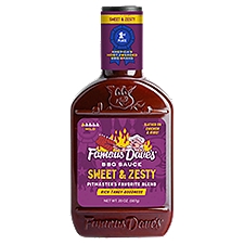 Famous Dave's Sweet & Zesty, BBQ Sauce, 20 Ounce