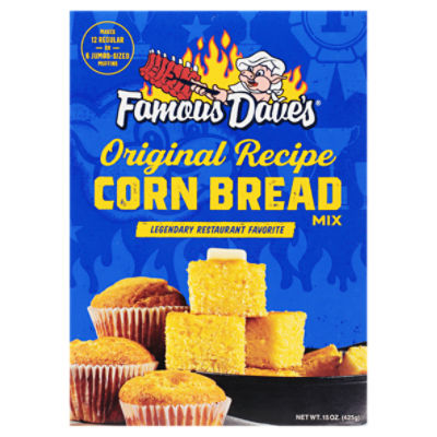 Famous Dave's Original Corn Bread Mix, 15 oz, 15 Ounce