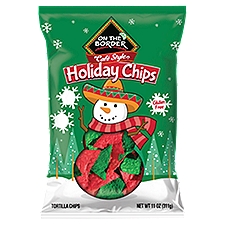 On The Border Cafe Style Holiday Tortilla Chips, 11 oz