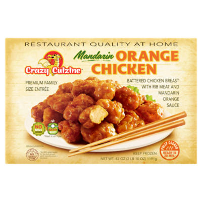 Crazy Cuizine Mandarin Orange Chicken Premium Family Size, 42 oz