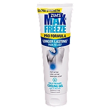 Zim's Max-Freeze Extra Strength Pro Formula Cold Therapy Cooling Gel, 4 oz