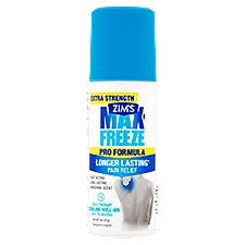 Zim's Max Freeze Extra Strength Pro Formula Cold Therapy Cooling Roll-On, 3 oz