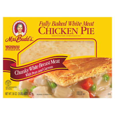 Mrs. Budd's White Meat Chicken Pie with Peas and Carrots, 36 oz