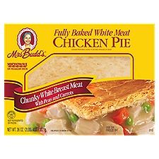 Mrs Budd's White Meat Chicken with Peas and Carrots, Pie, 36 Ounce