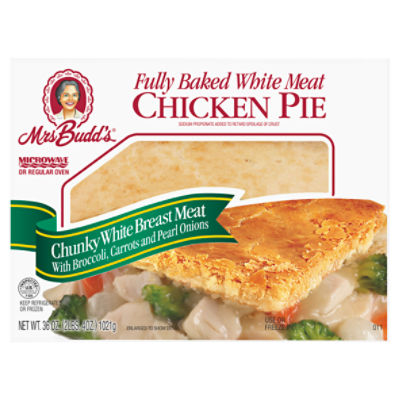 Mrs. Budd's White Meat Chicken Pie with Fancy Vegetables, 36 oz