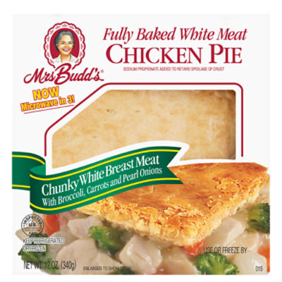 Mrs. Budd's White Meat Chicken Pie with Fancy Vegetables, 12 oz