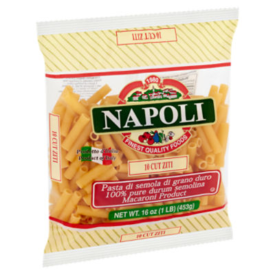 Napoli 10 Cut Ziti Macaroni Product, 16 oz