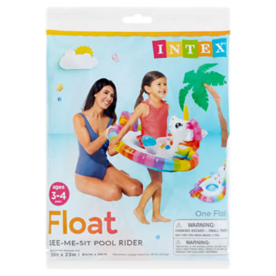 Intex See-Me-Sit Pool Rider Float, Ages 3-4 Years, 1 count