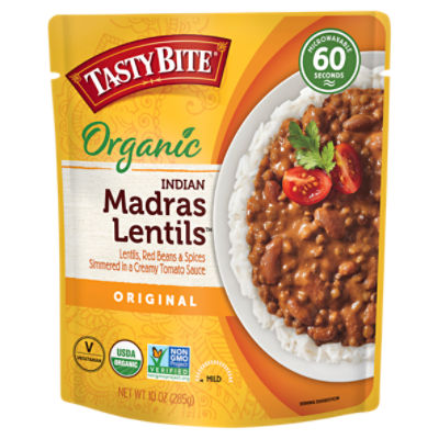 Tasty Bite Original Organic Mild Indian Madras Lentils, 10 oz, 10 Ounce