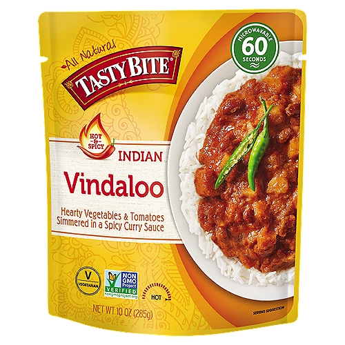 Tasty Bite Hot & Spicy Indian Vindaloo Meal, 10 oz