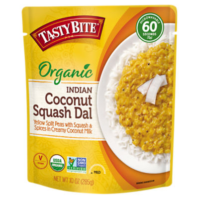 Tasty Bite Organic Mild Indian Coconut Squash Dal, 10 oz