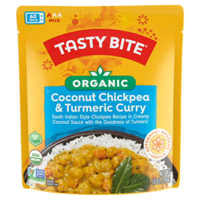 Tasty Bite Organic Coconut Chickpea & Turmeric Curry, 10 oz