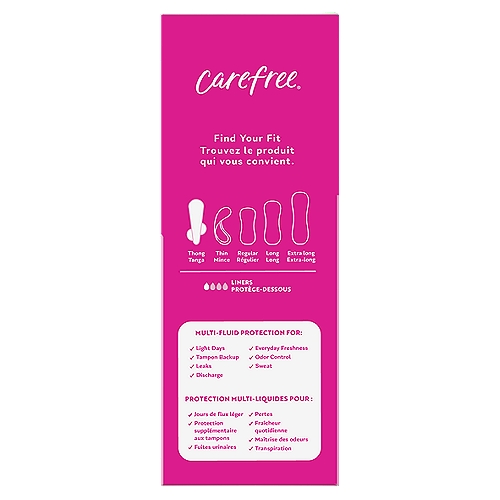 Carefree Thong Panty Liners, Unwrapped, Unscented, 49ct (Packaging May  Vary) - The Fresh Grocer