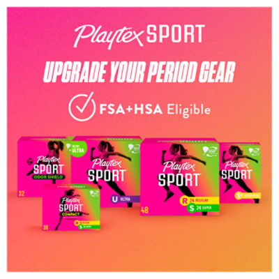 Playtex Sport, Fresh Balance Tampons, Plastic, Super Absorbency, Lightly  Scented, Shop