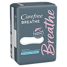 Carefree Breathe Panty Liners, Individually Wrapped, 48 Each