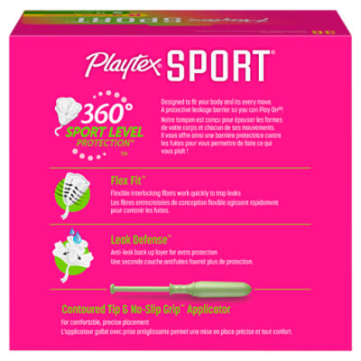 Playtex - Playtex, Sport - Tampons, Plastic, Regular/Super