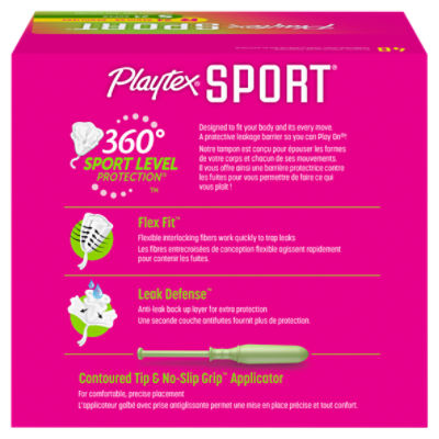 Playtex Sport Plastic Tampon Multi-Pack 48 Count - The Fresh Grocer