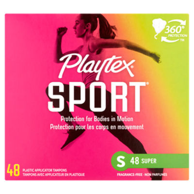 Playtex Sport Plastic Tampon Super Absorbency 48 Count