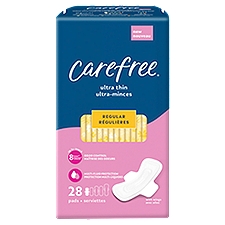 Carefree Ultra Thin Regular Pads, 28 count