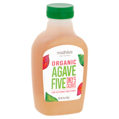 Madhava Organic Agave Five LowGlycemic Sweetener, 16 oz Fairway