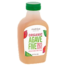 Madhava Organic Agave Five Low-Glycemic, Sweetener, 16 Ounce